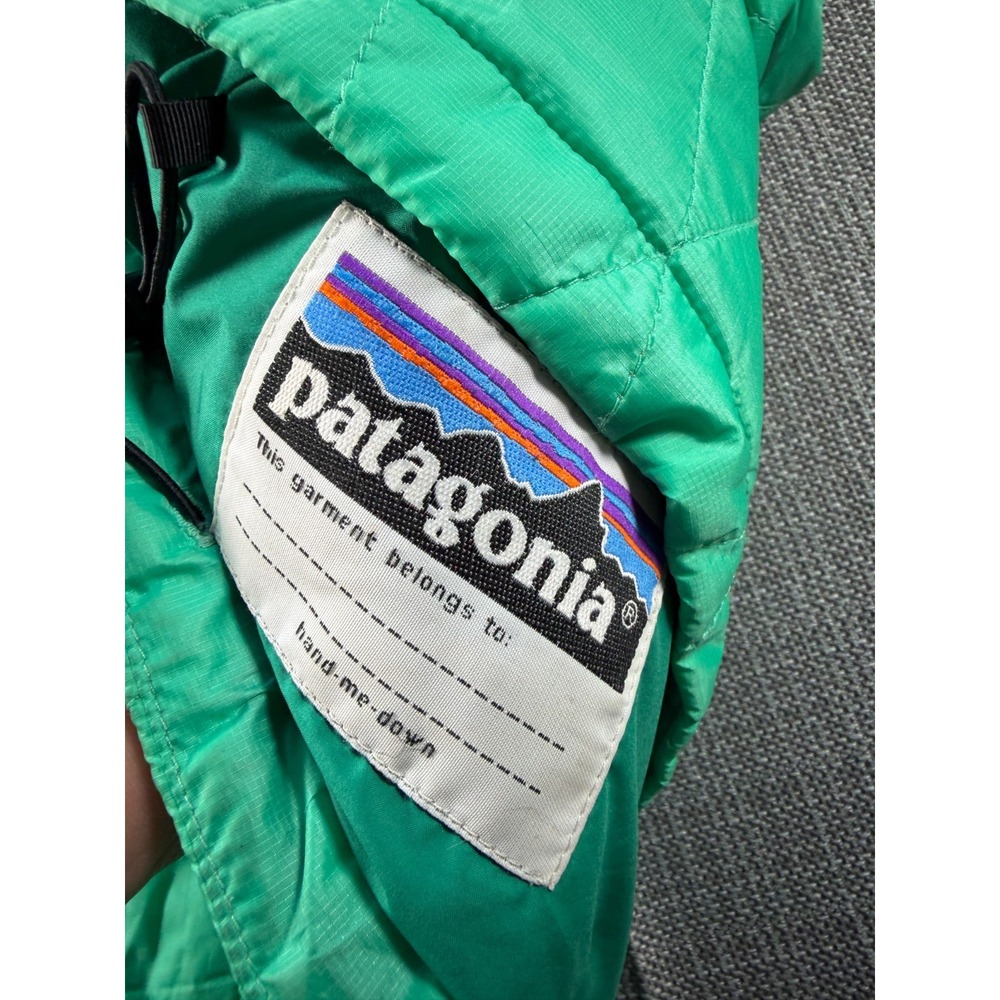 Patagonia Worn Wear Primaloft Insulation Nano Puff Jacket Girls XL Green‎ Logo - Picture 4 of 8
